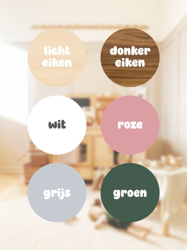 Houten speelgoedkeuken - kies je kleur