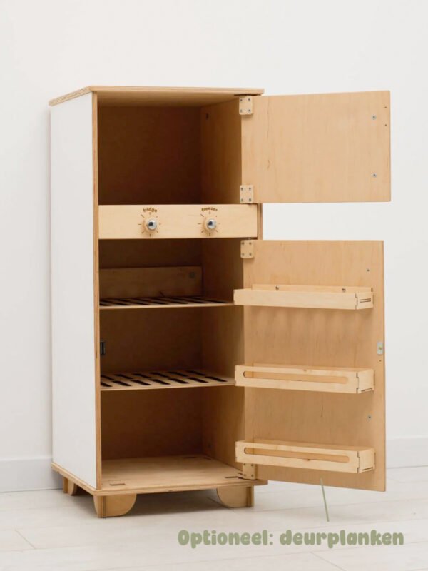 Houten speelgoedkoelkast