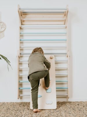 Klimwand (Zweedse muur) 2-in-1 - Pastel