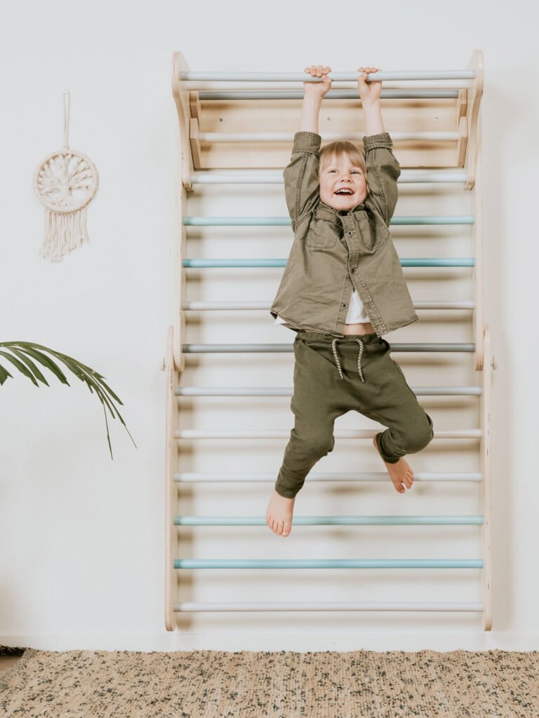 Klimwand (Zweedse muur) 2-in-1 - Pastel