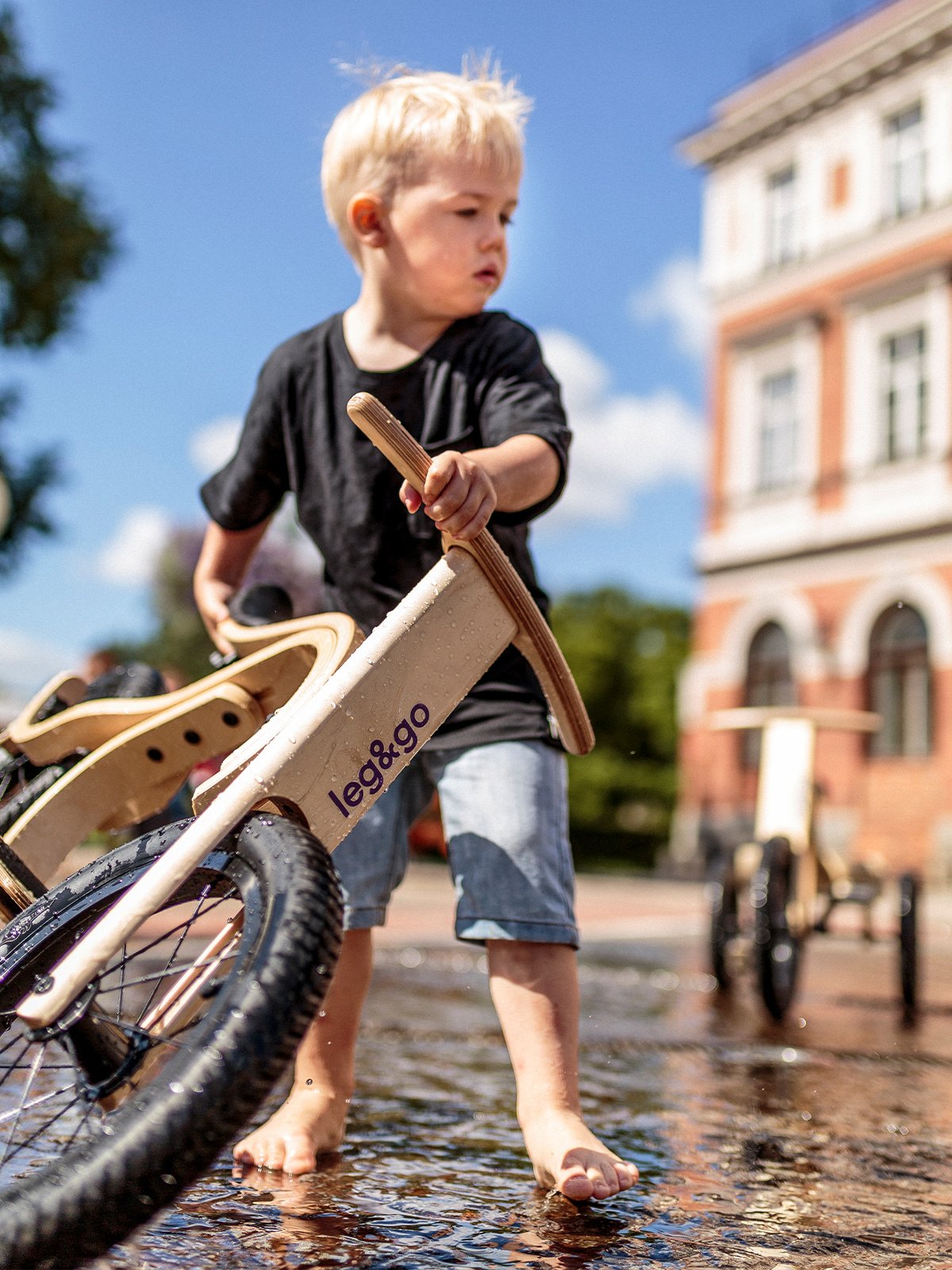 Houten Loopfiets Balance Bike 3-in-1