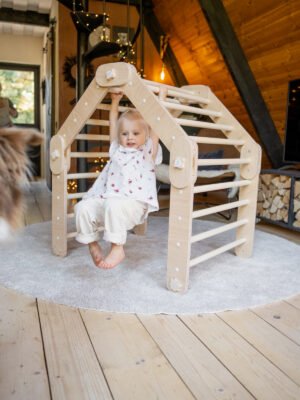 Multifunctioneel houten klimrek – Natural
