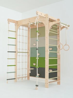 Multifunctioneel Houten Gymnastiek Speeltoestel - Groen
