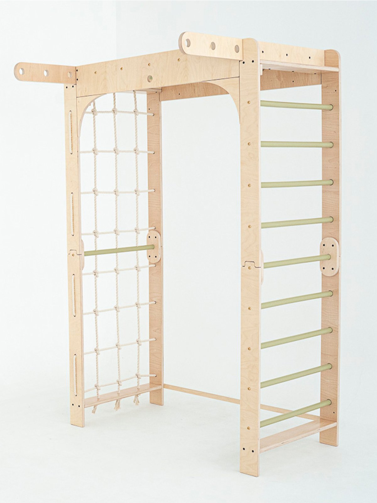 Multifunctioneel Houten Gymnastiek Speeltoestel - Groen