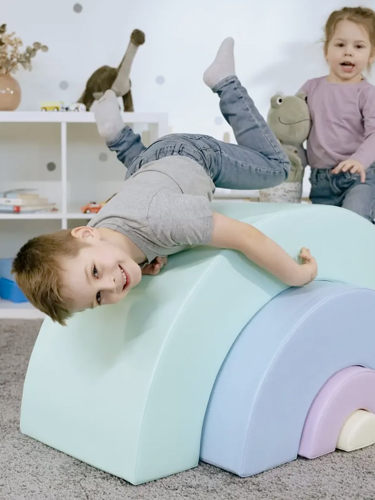 Regenboog foam blokkenset (Soft Play) - pastel