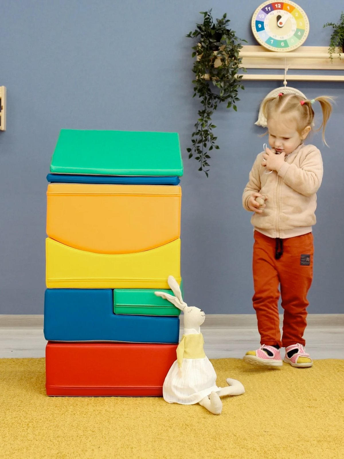 Speelblokkenset (Soft Play) foam blokken – Kleine Kruiper - kleurrijk