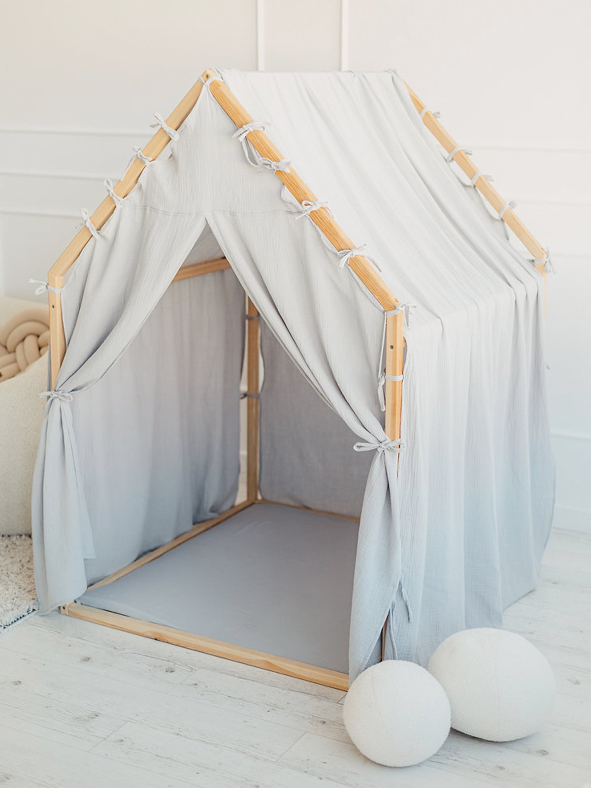 Houten Speelhuis Nordic - Blauw