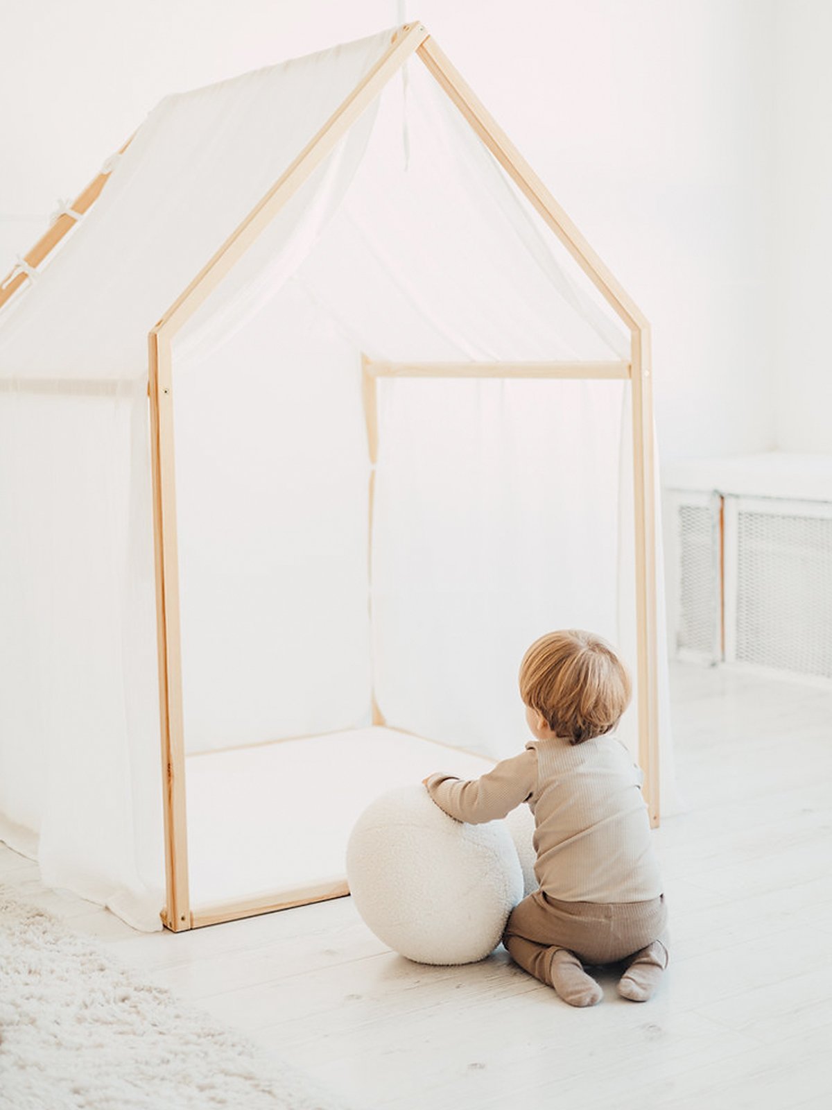 Houten Speelhuis Nordic - Wit