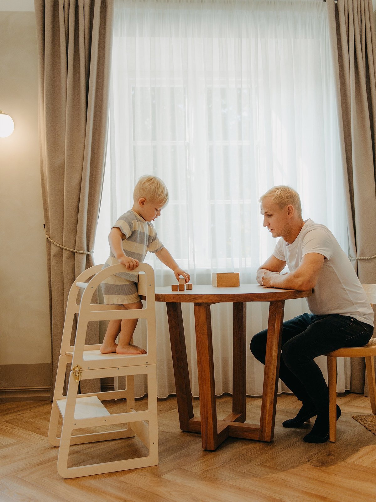 Houten Leertoren 2-in-1 - transformeerbaar