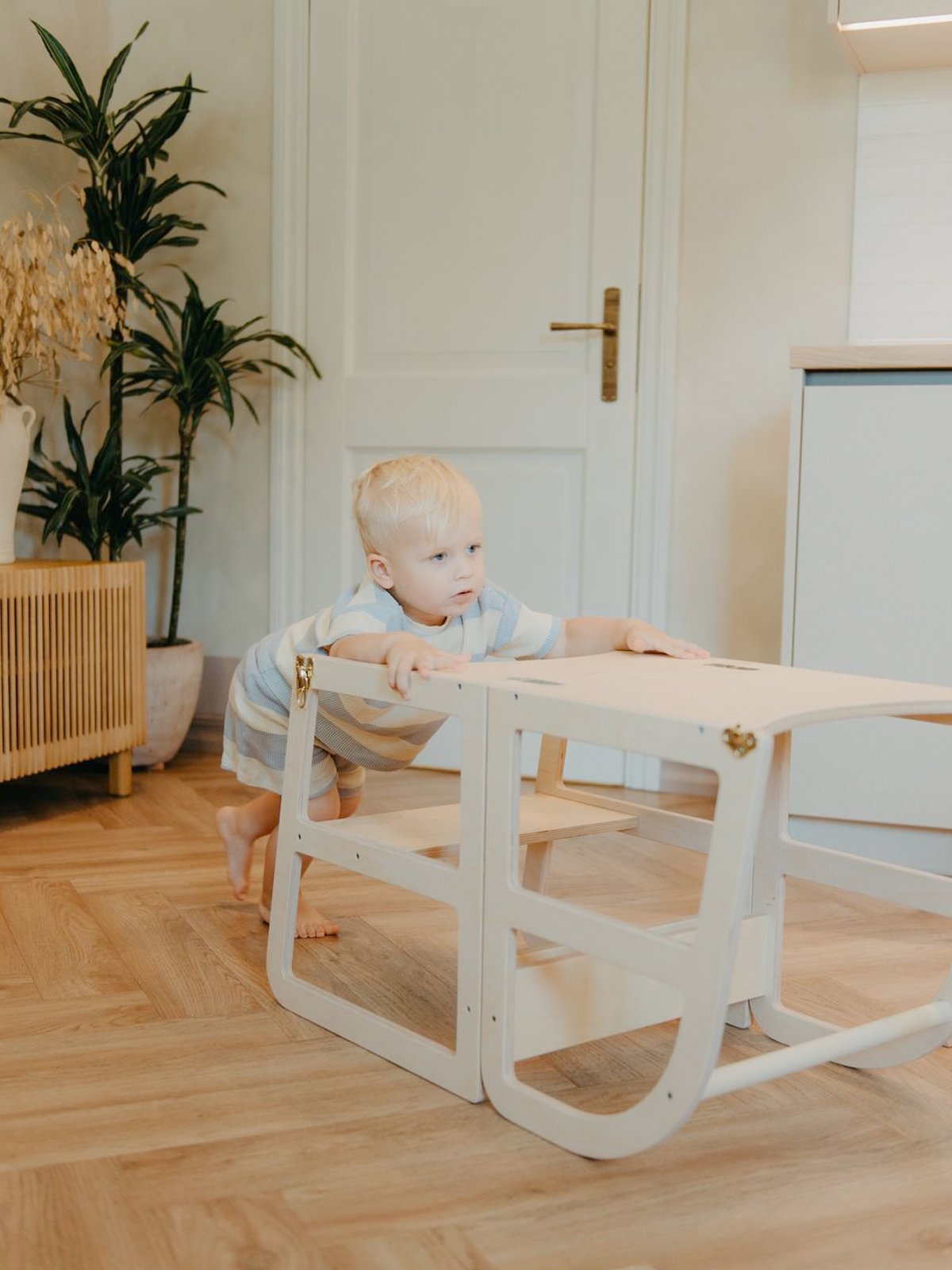 Houten Leertoren 2-in-1 - transformeerbaar