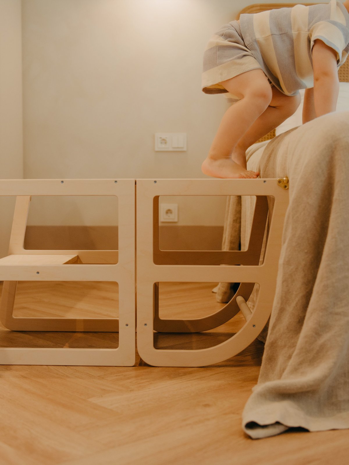 Houten Leertoren 2-in-1 - transformeerbaar