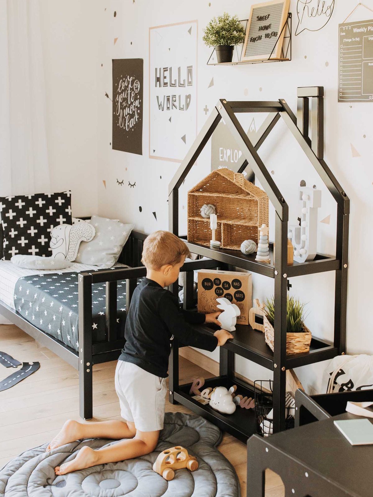 Houten Opbergrek Huisvorm