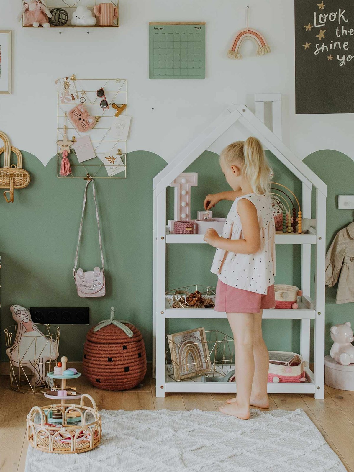 Houten Opbergrek Huisvorm