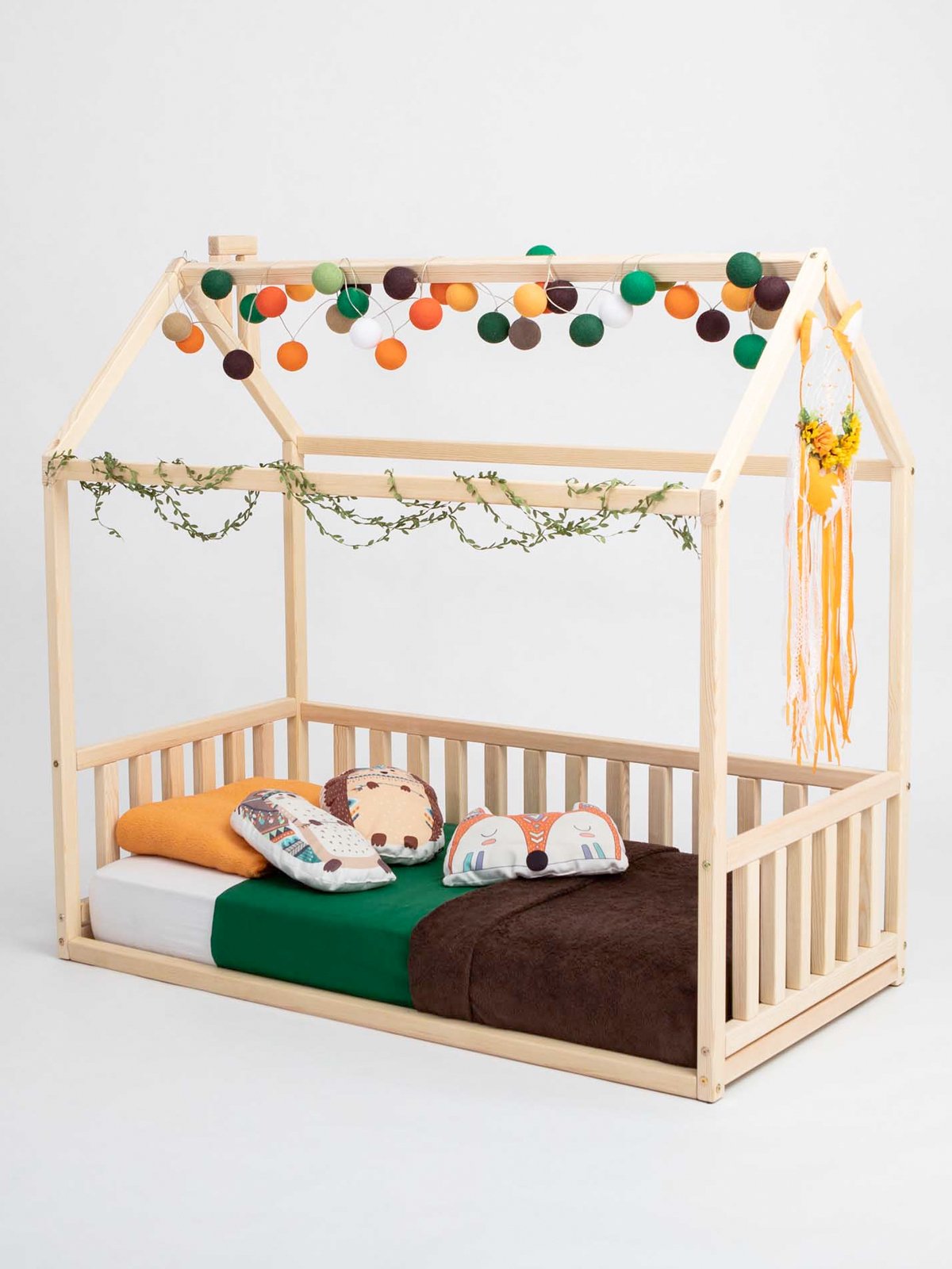 Houten Kinderbed Bedhuisje - met spijlen