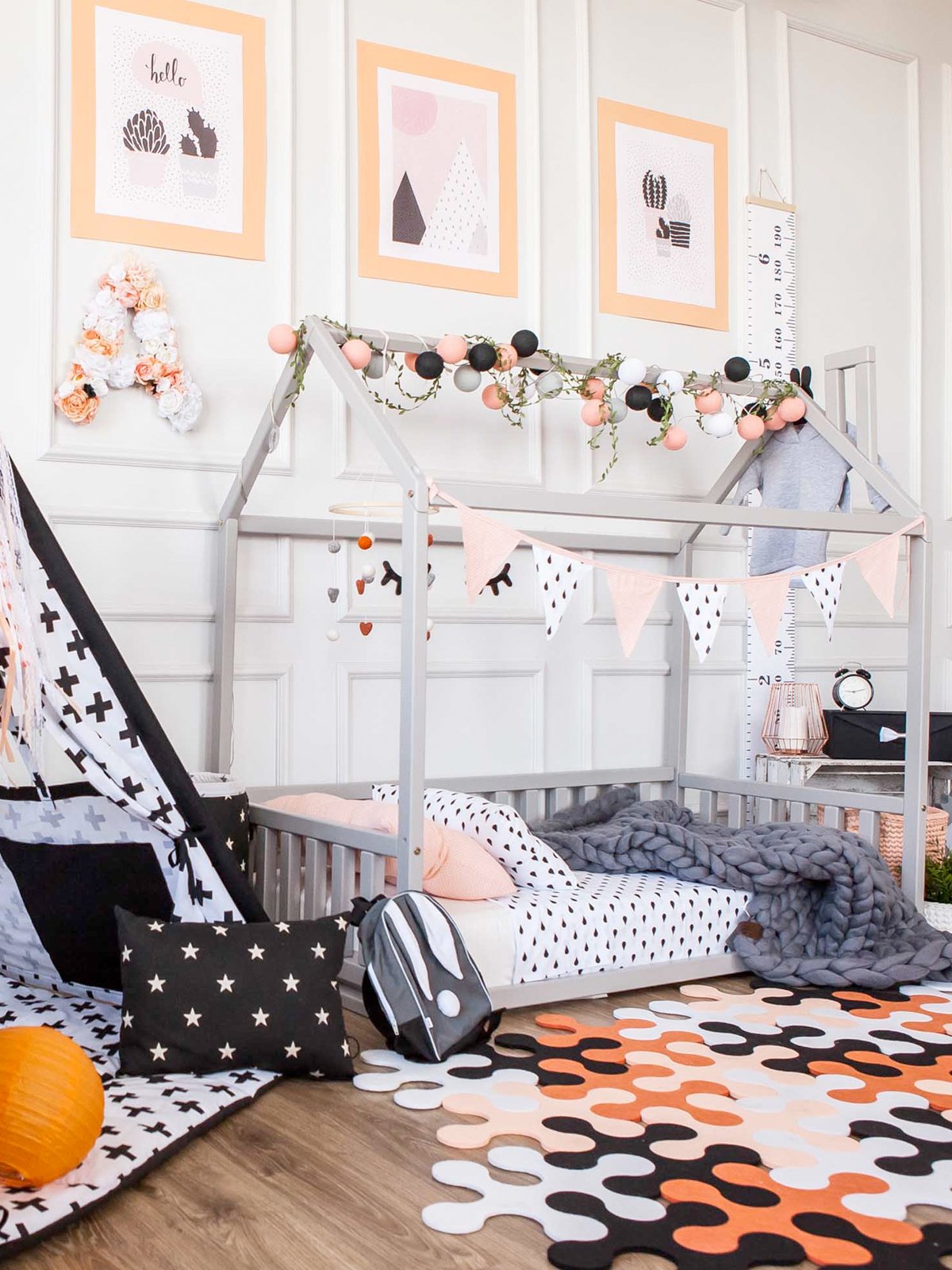 Houten Kinderbed Bedhuisje - met spijlen