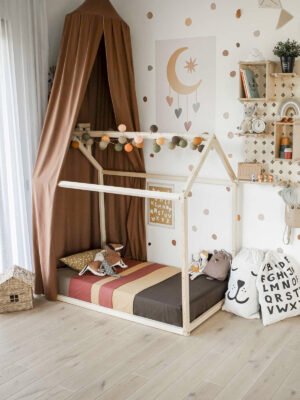 Houten Kinderbed Bedhuisje - zonder spijlen