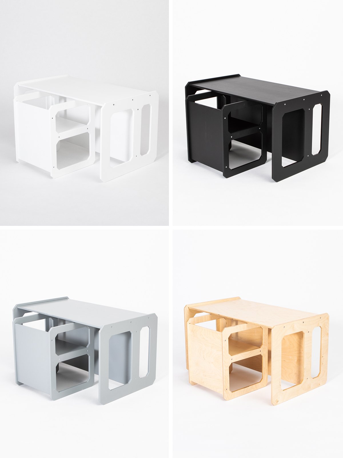 Houten Montessori Speeltafel met stoel - kleurkeuze