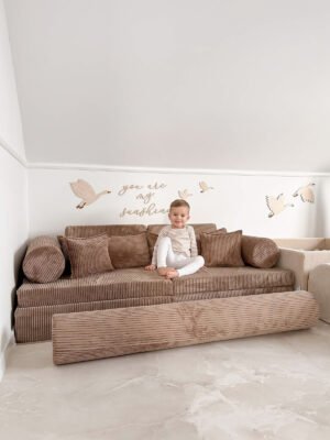 Montessori Speelbank Premium Ribstof kinderspeelbank